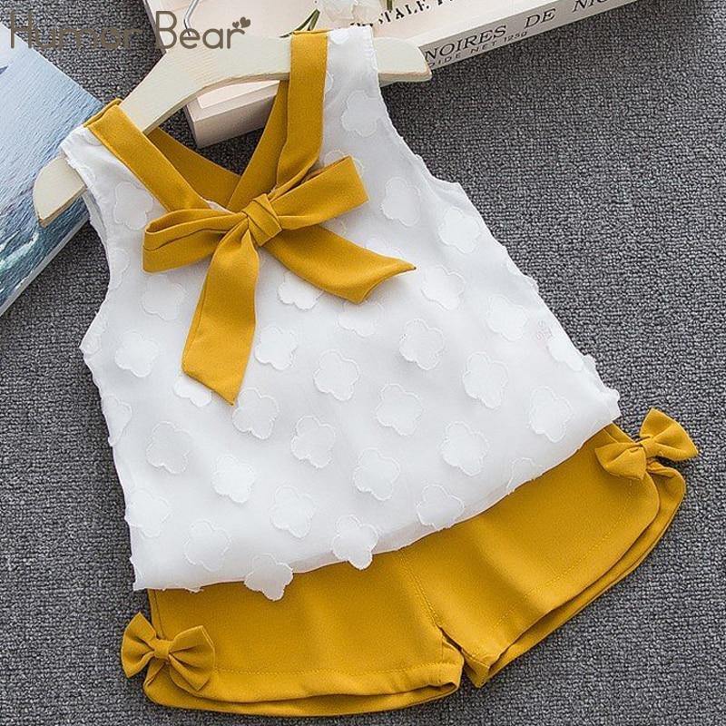 Baby Girl Clothes Summer Children's Girls' Clothing Kids Bay Clothes Toddler Chiffon bowknot coat+Pants Set The Clothing Company Sydney