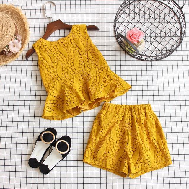 Baby Girl Clothes Summer Children's Girls' Clothing Kids Bay Clothes Toddler Chiffon bowknot coat+Pants Set The Clothing Company Sydney