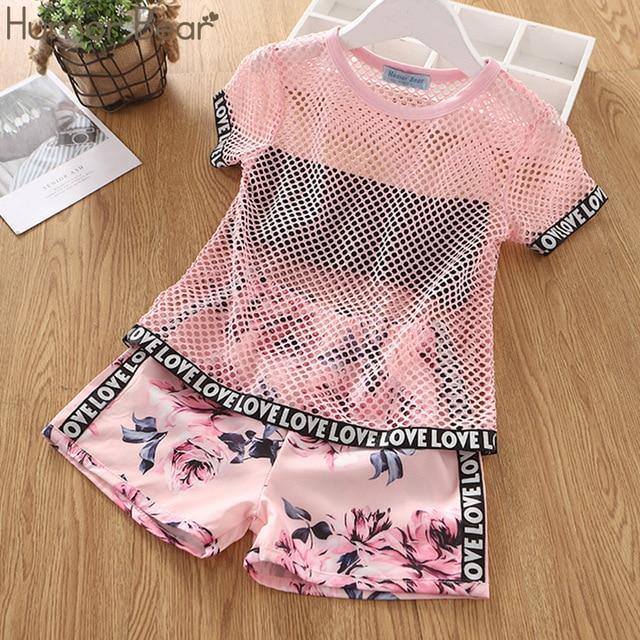 Baby Girl Clothes Summer Children's Girls' Clothing Kids Bay Clothes Toddler Chiffon bowknot coat+Pants Set The Clothing Company Sydney