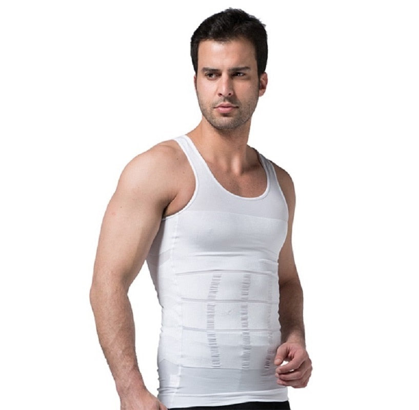 Men's Body Shapewear Corset Vest Shirt Compression Abdomen Tummy Belly Control Slim Waist Cincher Underwear The Clothing Company Sydney