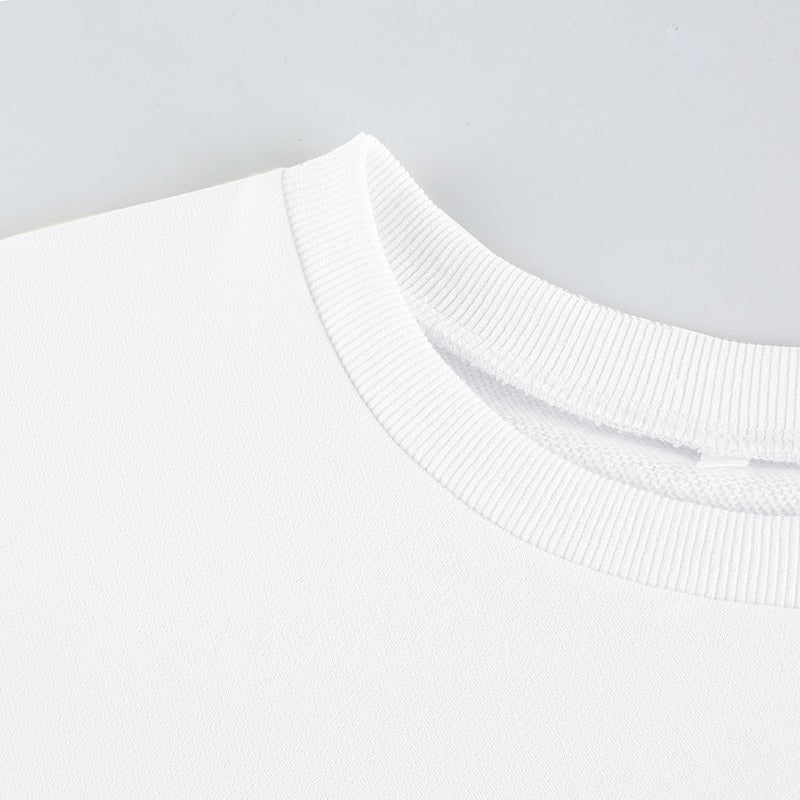 Cat Print Cute White Oversized Autumn Cute Long Sleeve Sweat Shirt Casual Loose Pullover Streetwear Sweatshirt The Clothing Company Sydney