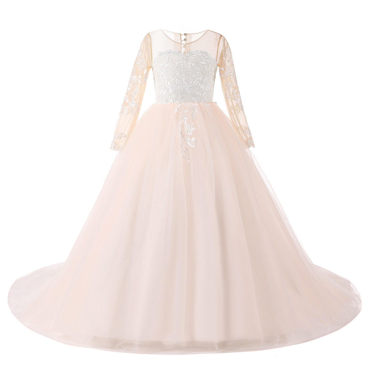 Bridesmaid Girls Teenager Kids Children Long Lace Princess Party Wedding Dress The Clothing Company Sydney