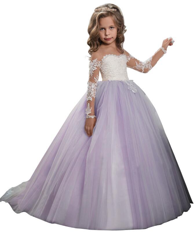 Bridesmaid Girls Teenager Kids Children Long Lace Princess Party Wedding Dress The Clothing Company Sydney