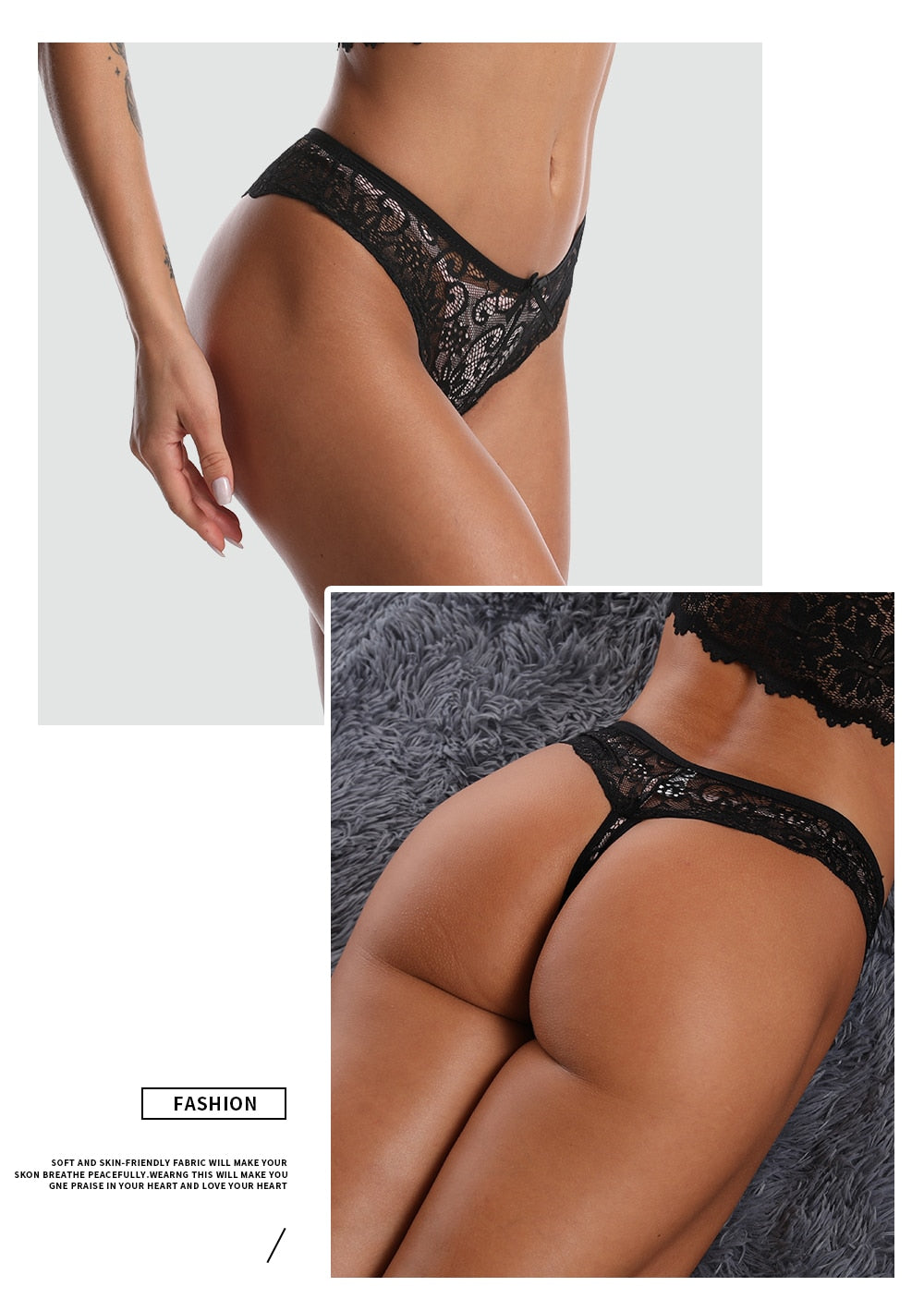 Womens Lace Panties Lingerie Thong Seamless Soft Low Waist G- String Briefs underwear The Clothing Company Sydney