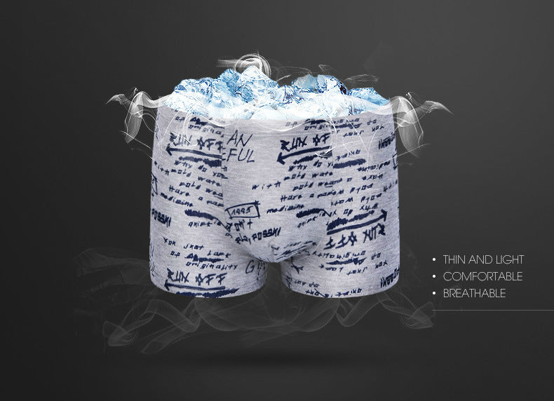 4 pack Men's Boxer Male Underwear Boxer Breathable Men Boxers Print Underpants Comfortable Trunks The Clothing Company Sydney