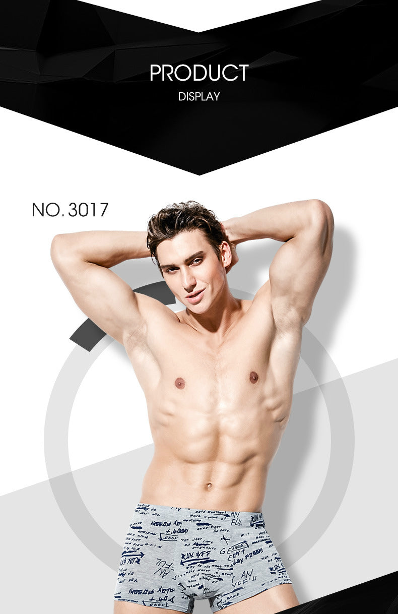4 pack Men's Boxer Male Underwear Boxer Breathable Men Boxers Print Underpants Comfortable Trunks The Clothing Company Sydney