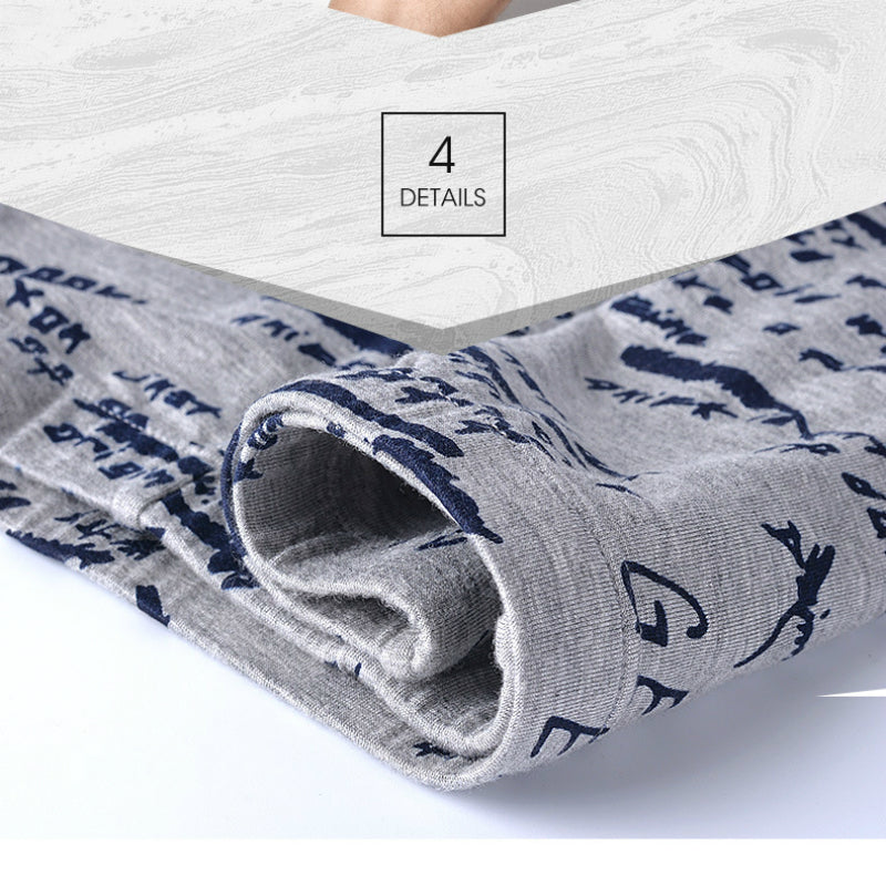 4 pack Men's Boxer Male Underwear Boxer Breathable Men Boxers Print Underpants Comfortable Trunks The Clothing Company Sydney