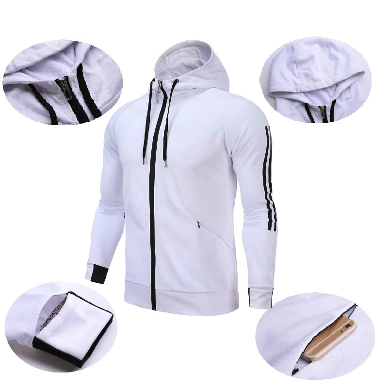 Long Sleeve Hooded Jacket Soccer Hoodie Running Jacket Adult Sports Training suit Sport Suit Autumn Winter Men Football Tracksuits The Clothing Company Sydney