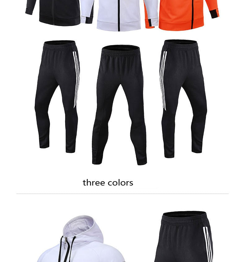 Long Sleeve Hooded Jacket Soccer Hoodie Running Jacket Adult Sports Training suit Sport Suit Autumn Winter Men Football Tracksuits The Clothing Company Sydney