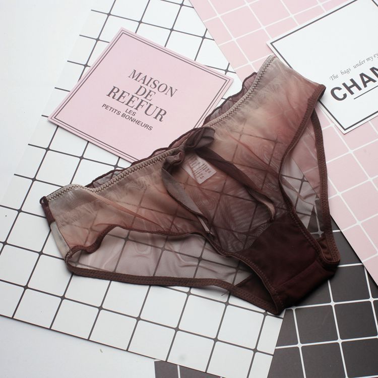 Bow Sweet Transparent Panties Soft Breathable Cute Underwear Ladies Cotton Briefs Gradient  Sexy Panties The Clothing Company Sydney