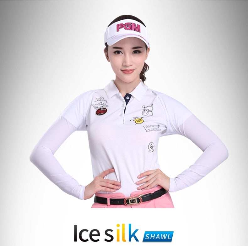Arm Sleeves Golf Cooling Shawl Summer Sun Protection Women's Long-Sleeved Ice Silk Bottoming Shirt Anti-UV Arm Sleeve The Clothing Company Sydney