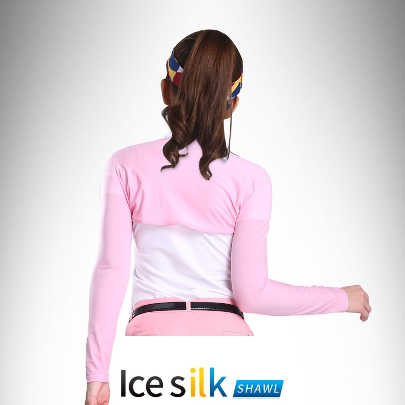 Arm Sleeves Golf Cooling Shawl Summer Sun Protection Women's Long-Sleeved Ice Silk Bottoming Shirt Anti-UV Arm Sleeve The Clothing Company Sydney