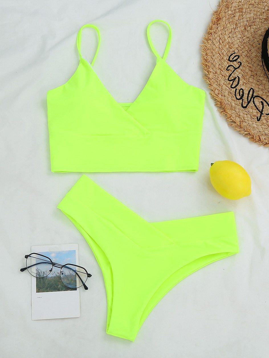 High Waist Swimwear Bathing Suit Woman Swimsuit Sexy High Cut Swimsuit Thong Bikini Set The Clothing Company Sydney