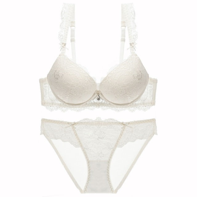 2 Piece Lace Bra Set Gather Adjustable Underwear Sets For Women A B C Cup The Clothing Company Sydney