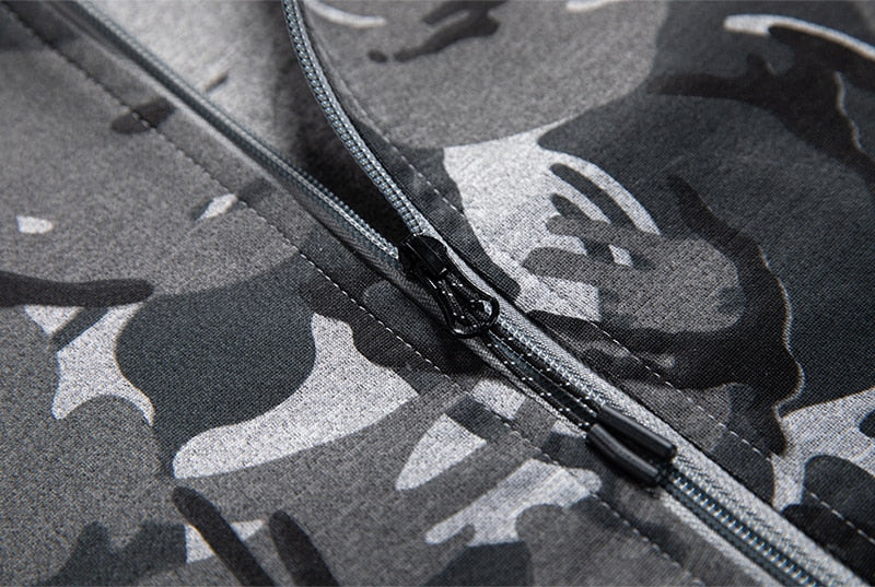 2 Piece Camouflage Sweatshirts Jacket + Pants Sets Camo Men Tracksuit Hooded Outerwear Hoodie Set The Clothing Company Sydney