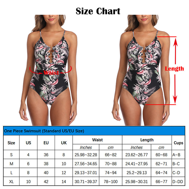 Vintage Floral Print One Piece Swimsuit Swimwear Women Beach Bodysuit Bathing Suit Monokini SwimSuit The Clothing Company Sydney