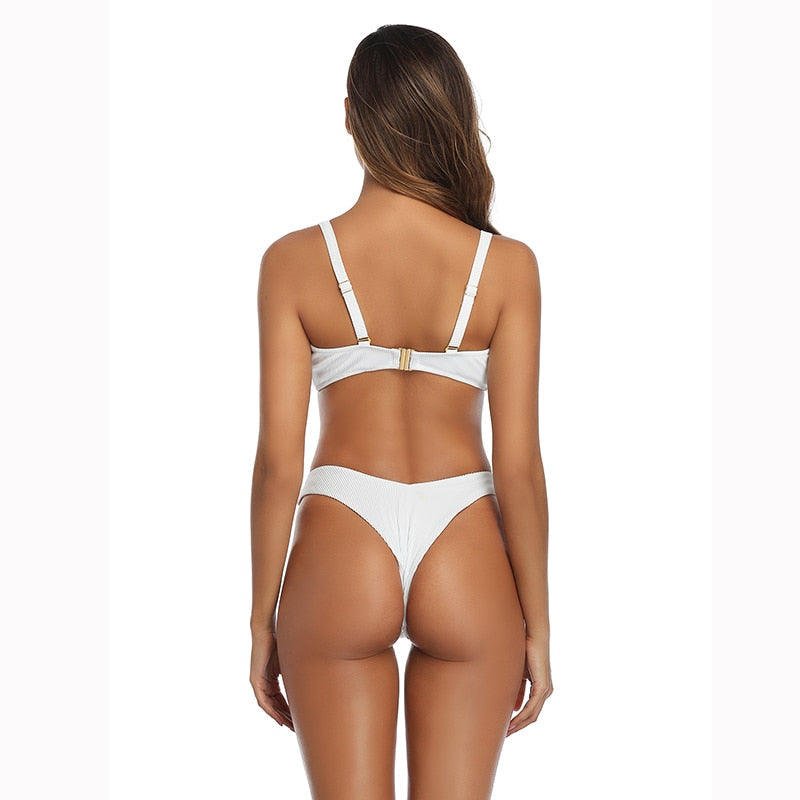 2 Piece Low Rise Bottom Swimwear Brazilian High Cut Bikini Set The Clothing Company Sydney
