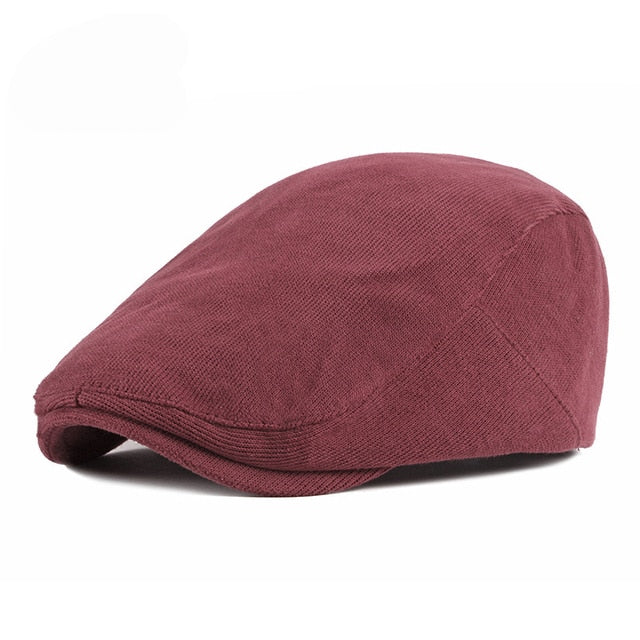 Spring Autumn Men Ladies Casual Fashion Women Beret Ivy Newsboy Solid Yellow Blue Peaked Flat Cap Duckbill Hat The Clothing Company Sydney
