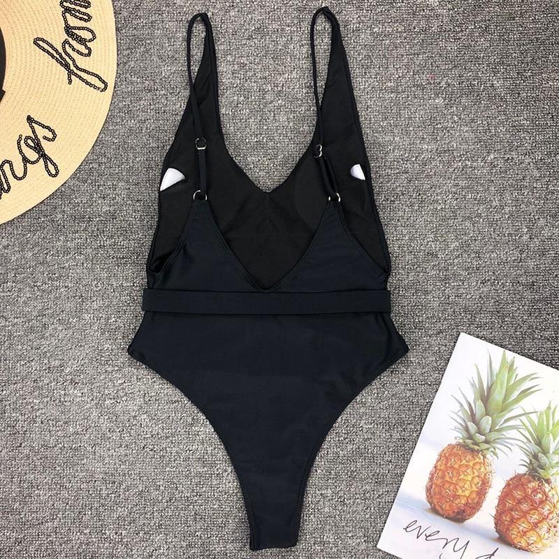 Sexy Solid One Piece Swimsuit Women Bathing Suit Bikini Monokini Swimwear The Clothing Company Sydney