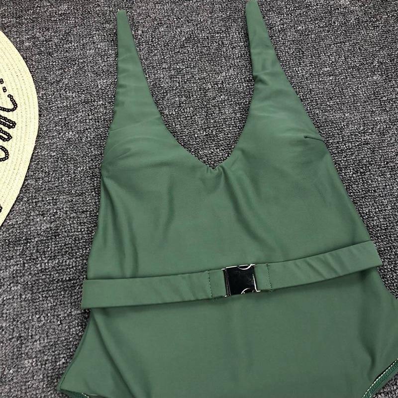 Sexy Solid One Piece Swimsuit Women Bathing Suit Bikini Monokini Swimwear The Clothing Company Sydney