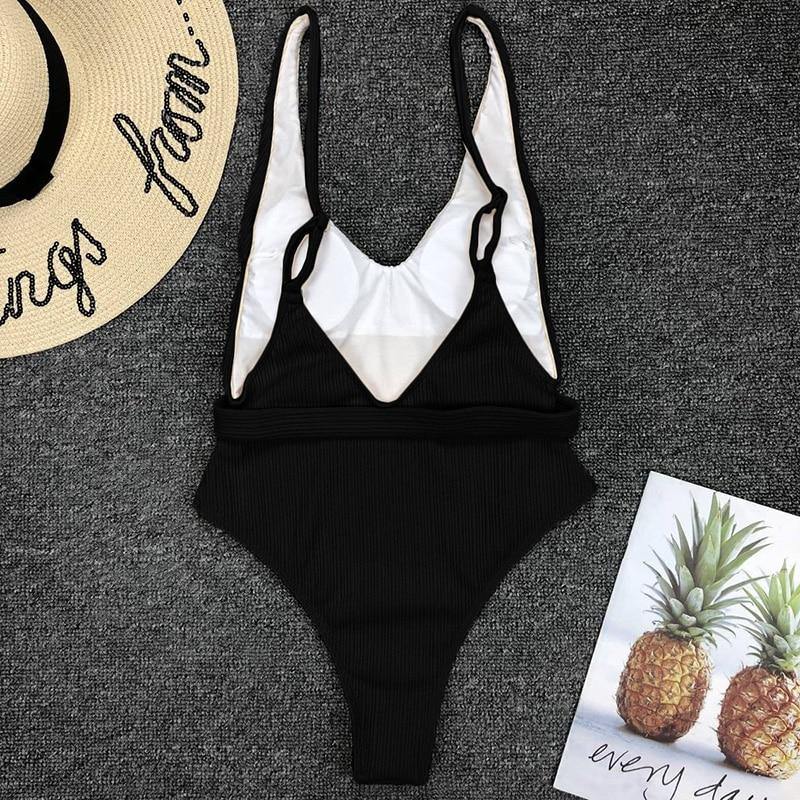 Sexy Solid One Piece Swimsuit Women Bathing Suit Bikini Monokini Swimwear The Clothing Company Sydney