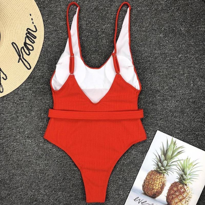 Sexy Solid One Piece Swimsuit Women Bathing Suit Bikini Monokini Swimwear The Clothing Company Sydney