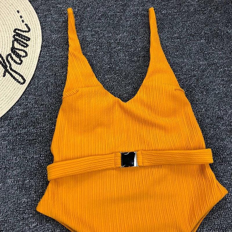 Sexy Solid One Piece Swimsuit Women Bathing Suit Bikini Monokini Swimwear The Clothing Company Sydney
