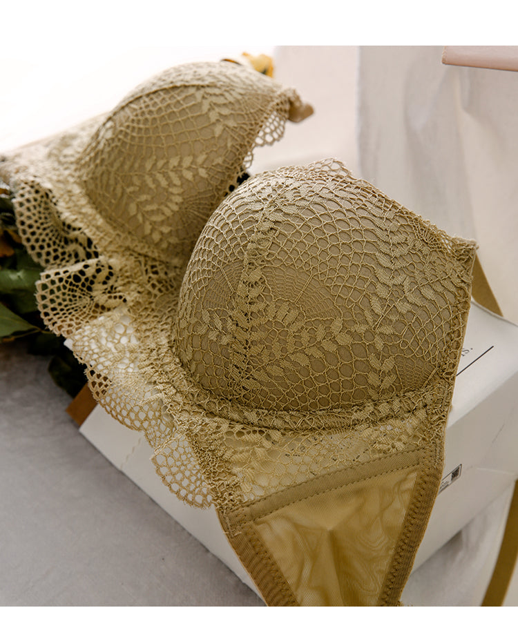 2 Piece Ladies underwear Set Lace Sexy Comfortable Brassiere Adjustable Straps Gathered Lingerie Push-up Bra And Panty Set The Clothing Company Sydney