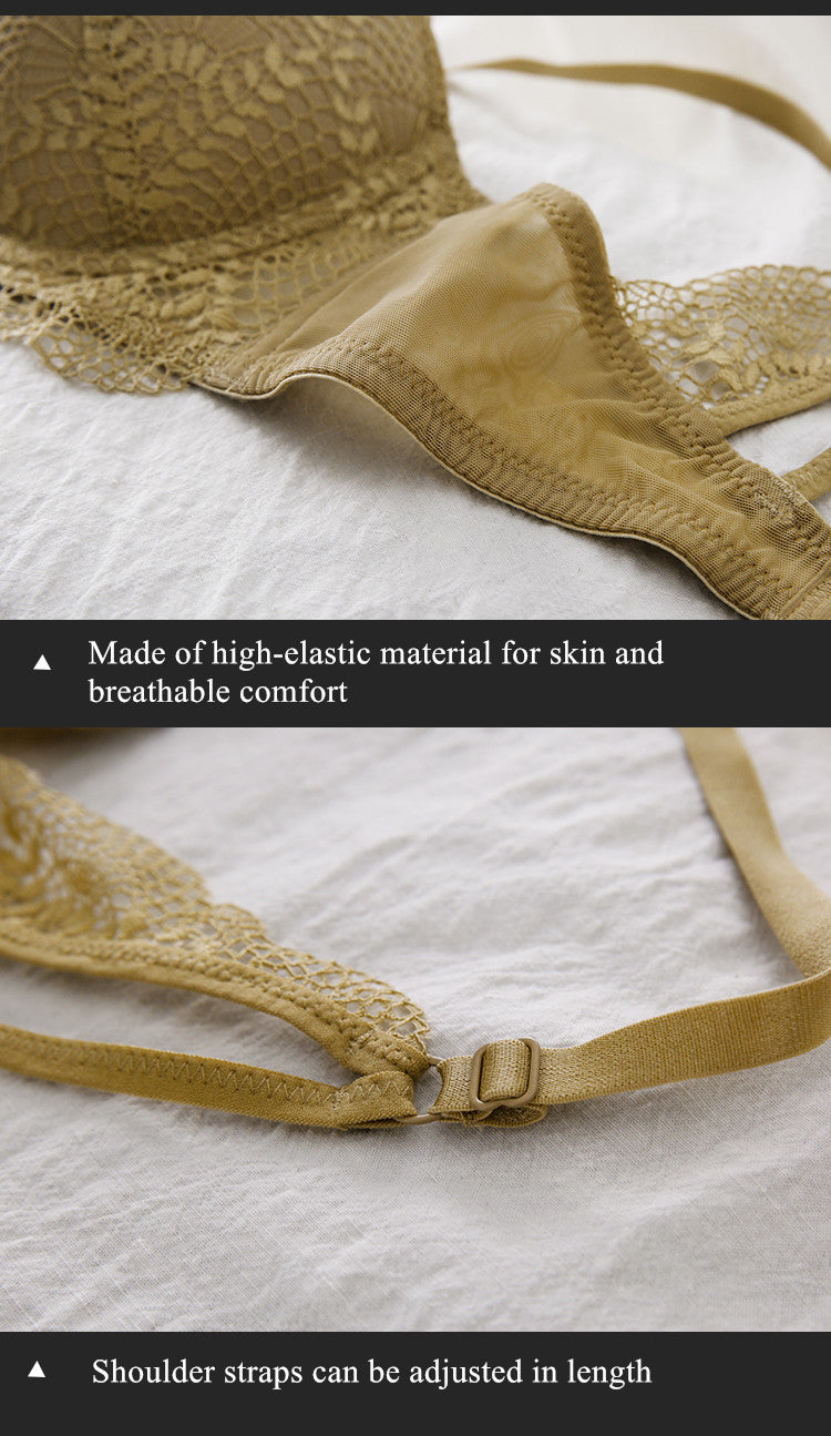 2 Piece Ladies underwear Set Lace Sexy Comfortable Brassiere Adjustable Straps Gathered Lingerie Push-up Bra And Panty Set The Clothing Company Sydney