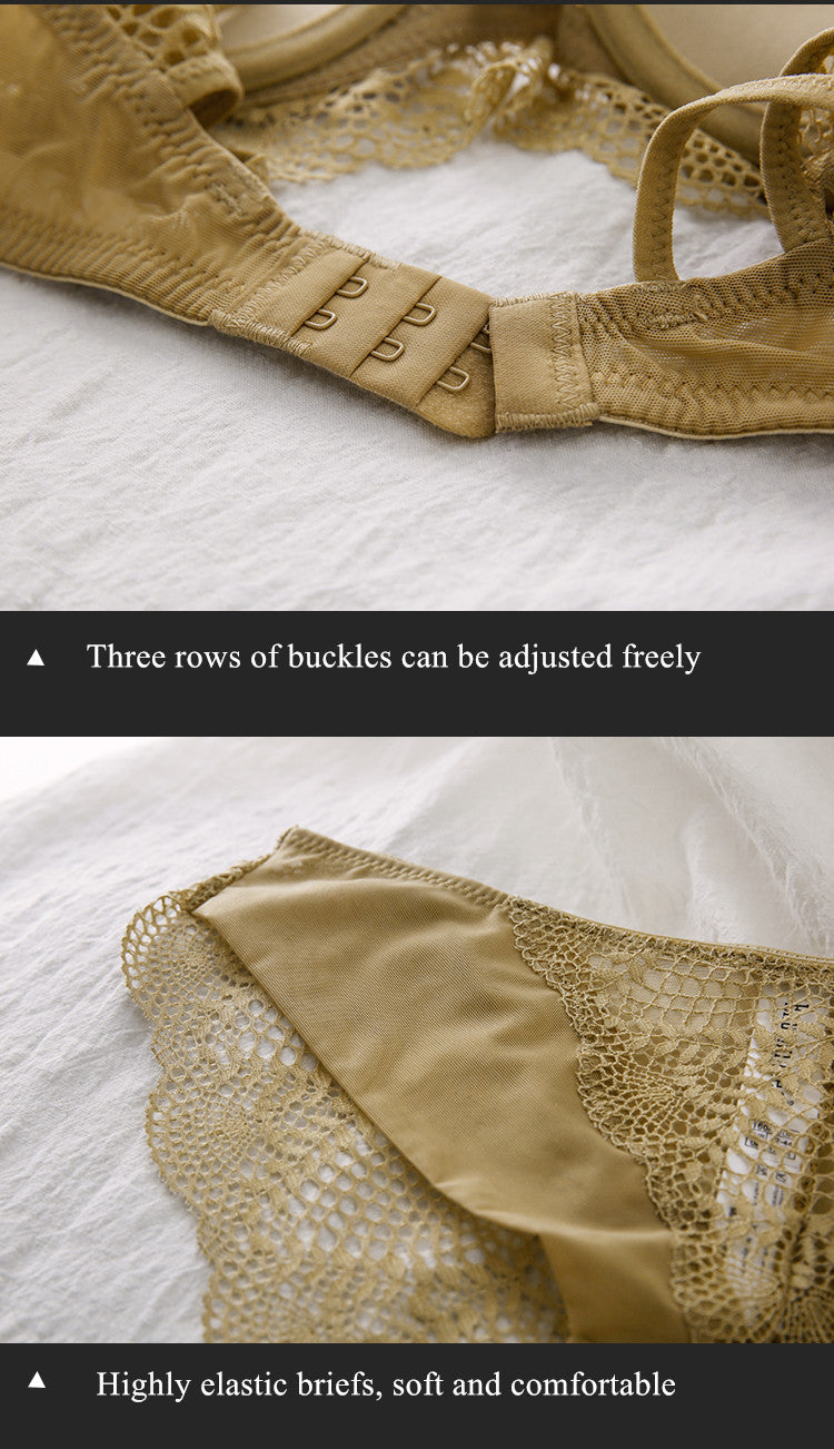 2 Piece Ladies underwear Set Lace Sexy Comfortable Brassiere Adjustable Straps Gathered Lingerie Push-up Bra And Panty Set The Clothing Company Sydney