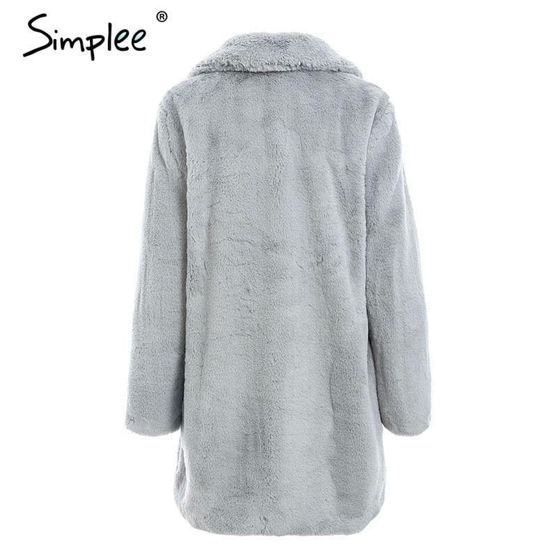 Elegant pink faux fur streetwear Autumn winter warm plush teddy overcoat Jacket The Clothing Company Sydney