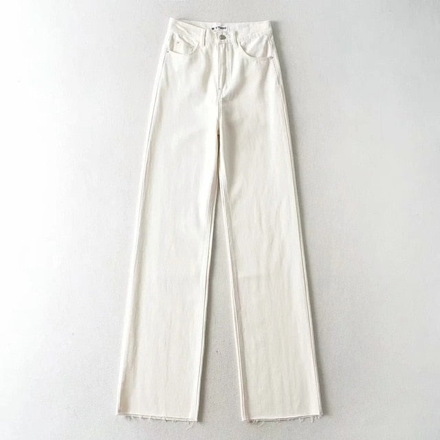 Casual Fashion Straight Leg Women's Jeans Denim Bottom Long High Waist Baggy Fall Pants The Clothing Company Sydney