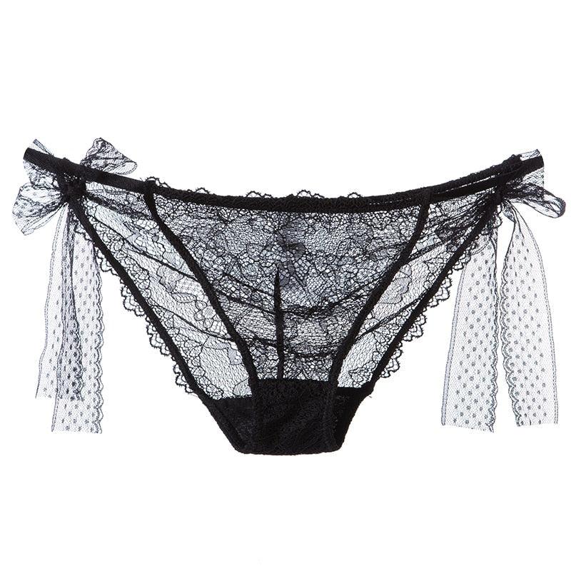 2 Pack Women Lace Lingerie Temwptation Low-Waist Panties Transparent Hollow Out Underpants Briefs Underwear The Clothing Company Sydney