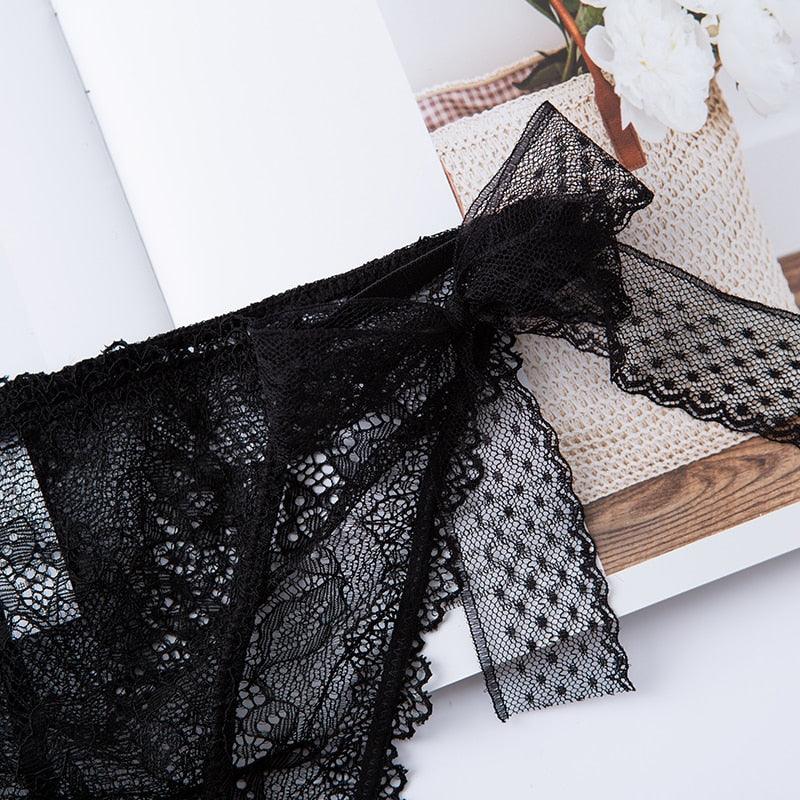 2 Pack Women Lace Lingerie Temwptation Low-Waist Panties Transparent Hollow Out Underpants Briefs Underwear The Clothing Company Sydney
