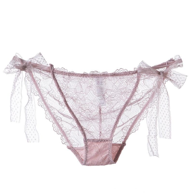 2 Pack Women Lace Lingerie Temwptation Low-Waist Panties Transparent Hollow Out Underpants Briefs Underwear The Clothing Company Sydney