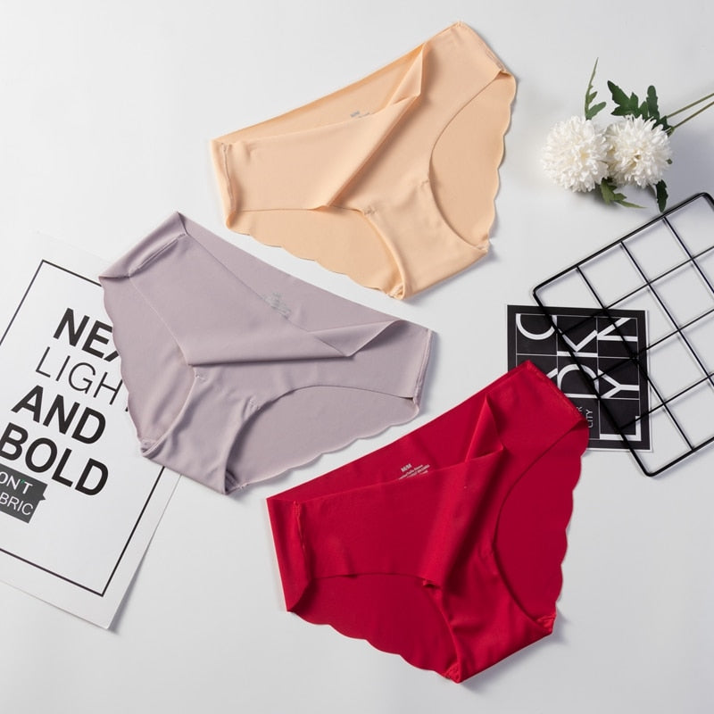 3 Pack Seamless Panties Underwear Sexy Briefs Solid Lingerie Underpants The Clothing Company Sydney