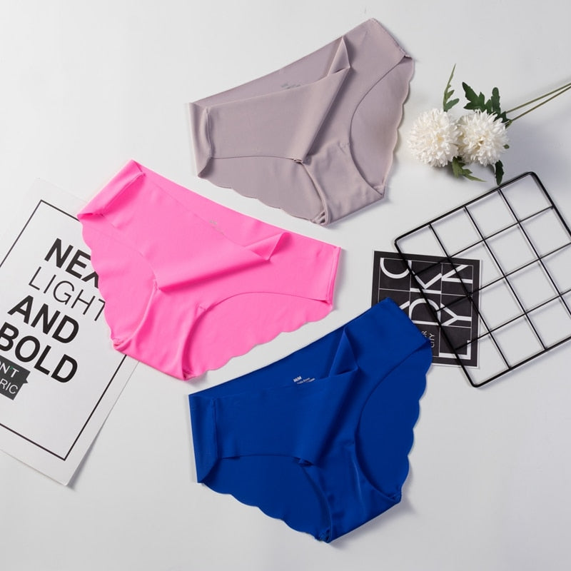 3 Pack Seamless Panties Underwear Sexy Briefs Solid Lingerie Underpants The Clothing Company Sydney