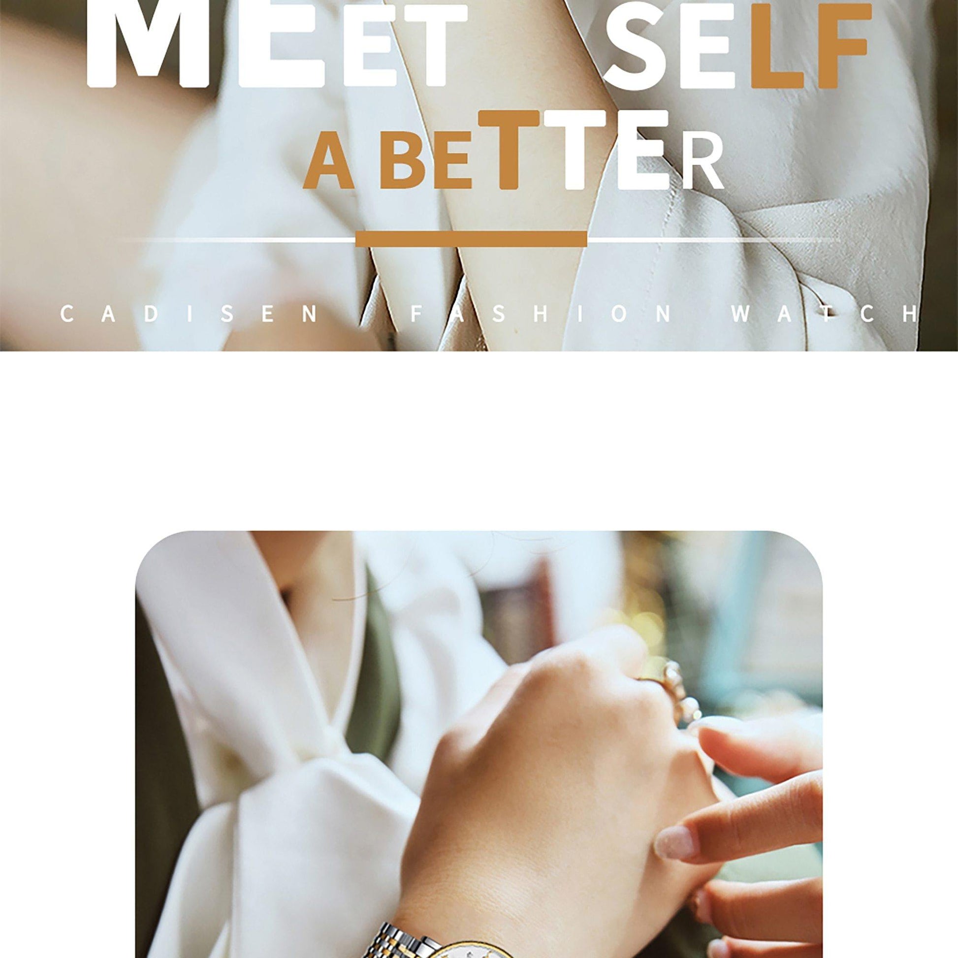 CADISEN New Women Gift Fashion Brand Quartz Wristwatch Ladies Luxury Rose Gold Watch Female Moon Phase Watch Relogio Feminino The Clothing Company Sydney