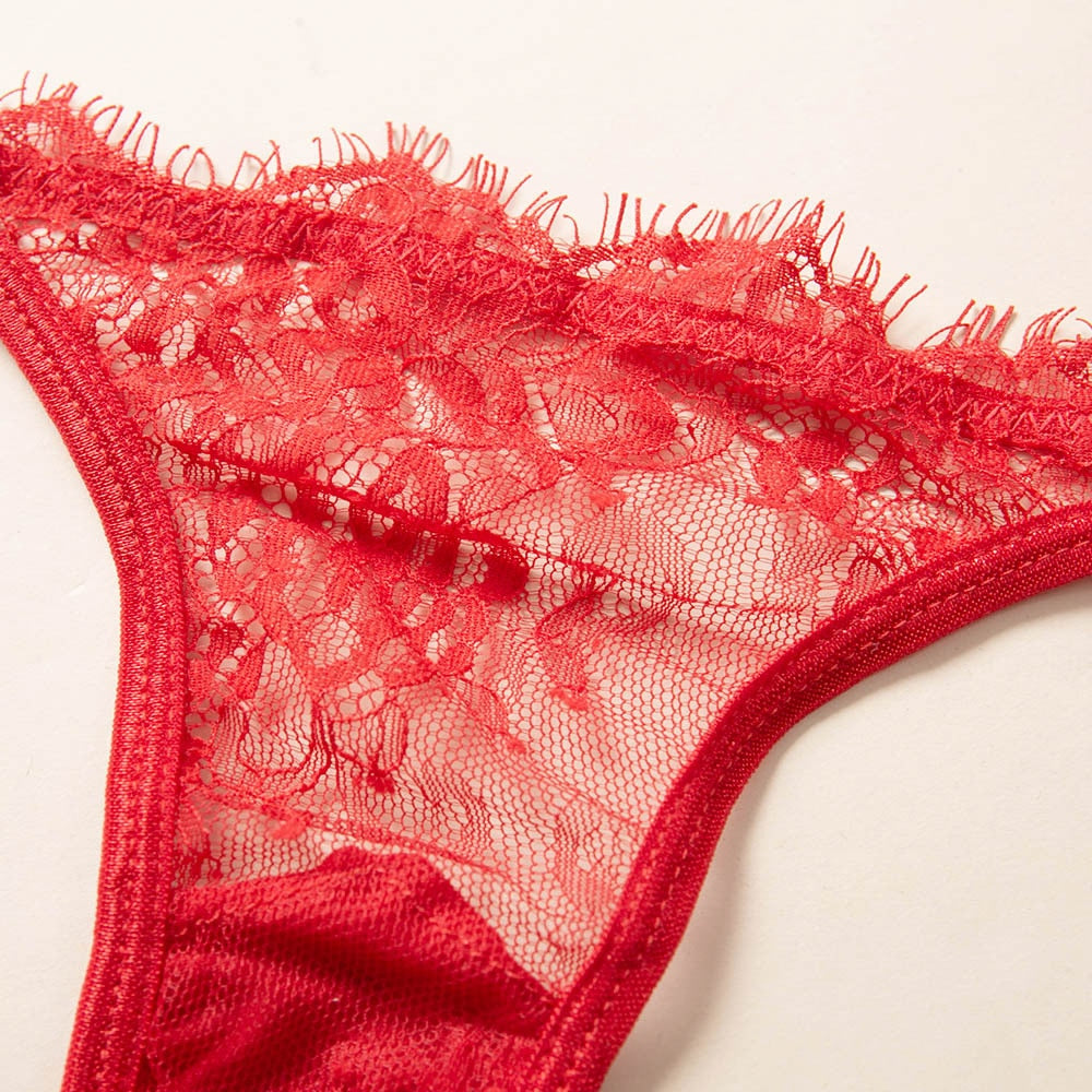 2 Piece Low Cup Transparent Bra Thong G String The Clothing Company Sydney