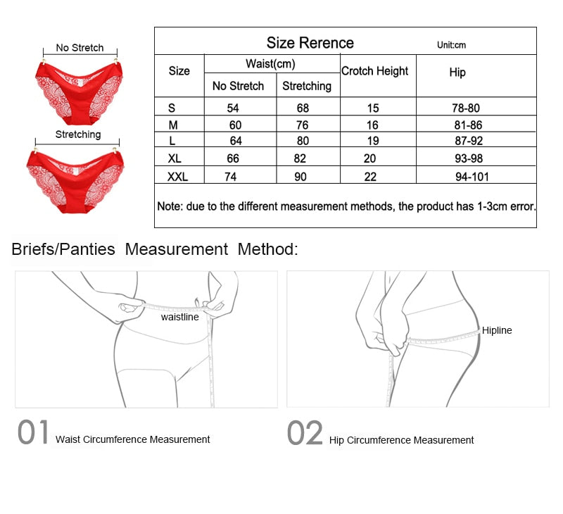 3 Pack Seamless low-Rise women's sexy lace lady panties seamless cotton breathable  Hollow briefs Plus Size underwear The Clothing Company Sydney