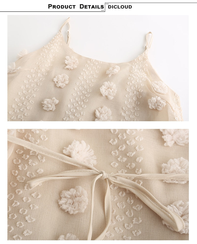 Spaghetti Strap Ruffle Summer Boho Beige Backless Lined Party Beach Sundress Elegant Dress The Clothing Company Sydney