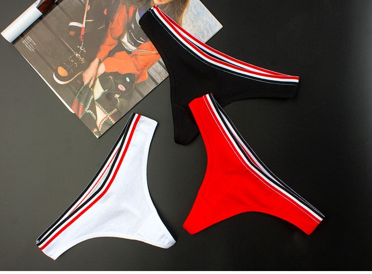 Cotton Mix G-String Thong Panties String Underwear Briefs Sexy Lingerie Pants Intimate Ladies Letter Low-Rise  Undies The Clothing Company Sydney