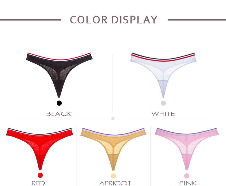 Cotton Mix G-String Thong Panties String Underwear Briefs Sexy Lingerie Pants Intimate Ladies Letter Low-Rise  Undies The Clothing Company Sydney
