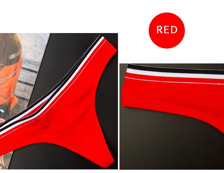 Cotton Mix G-String Thong Panties String Underwear Briefs Sexy Lingerie Pants Intimate Ladies Letter Low-Rise  Undies The Clothing Company Sydney