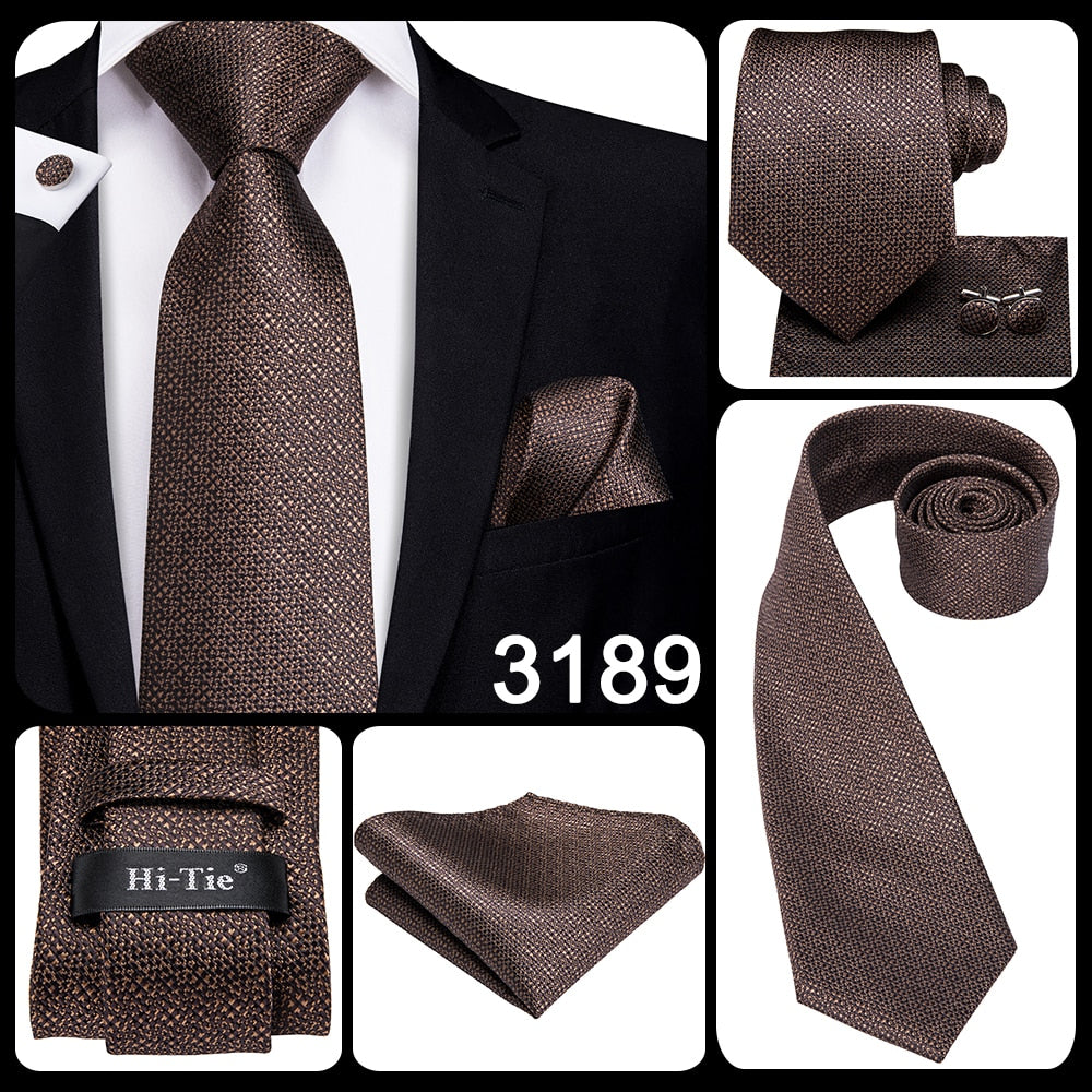 3 Piece 8.5cm Silk Men Floral Red Blue Neckties Classic Party Wedding Pocket Square Cufflinks Luxury Tie Set The Clothing Company Sydney