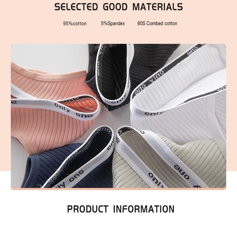 3 Pack Women's Cotton G-String Thong Panties String Briefs Sexy Lingerie Intimate Letter Low-Rise Underwear The Clothing Company Sydney