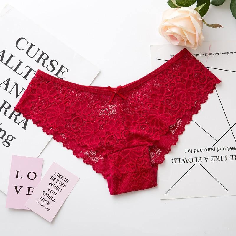 2 Pack Lace Panties Lingerie Tempting Pretty Briefs High Quality Cotton Low Waist Cute Underwear The Clothing Company Sydney