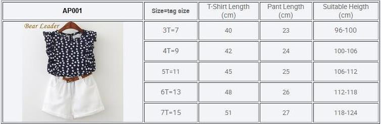 2 Piece Girls Clothing Sets New Summer Sleeveless T-shirt+Print Bow Skirt Shorts for Kids Clothing Sets Outfit The Clothing Company Sydney