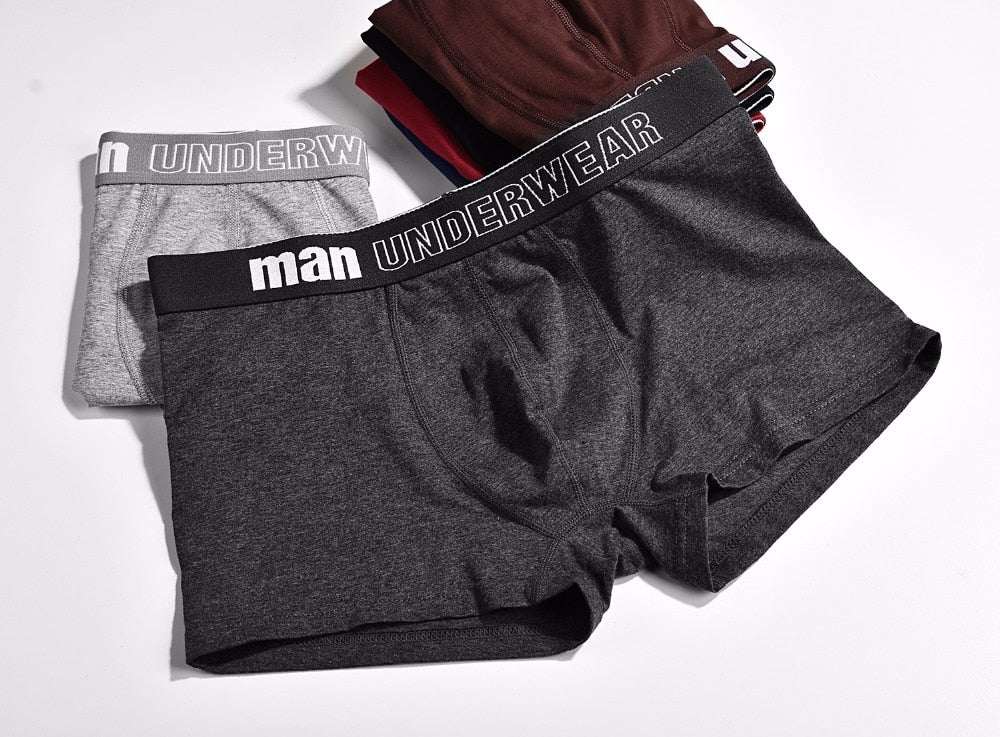 4 Pack Mens Underwear Boxer Cotton Man Short Breathable Solid Flexible Shorts Boxers Male Underpants Trunks The Clothing Company Sydney