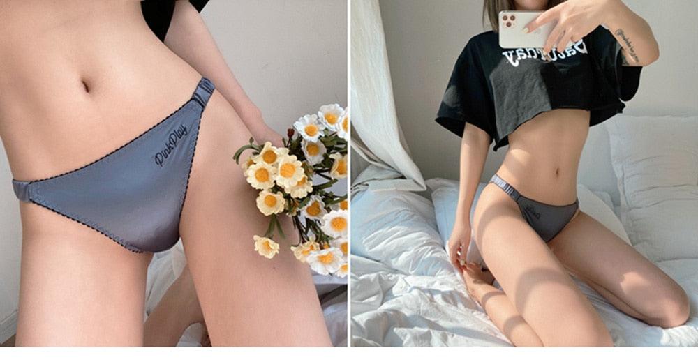 2 Pack Letter Print Sexy Women's Panties Underwear Seamless Briefs Comfort Underpants Low Rise Fashion Panty Ladies Lingerie The Clothing Company Sydney